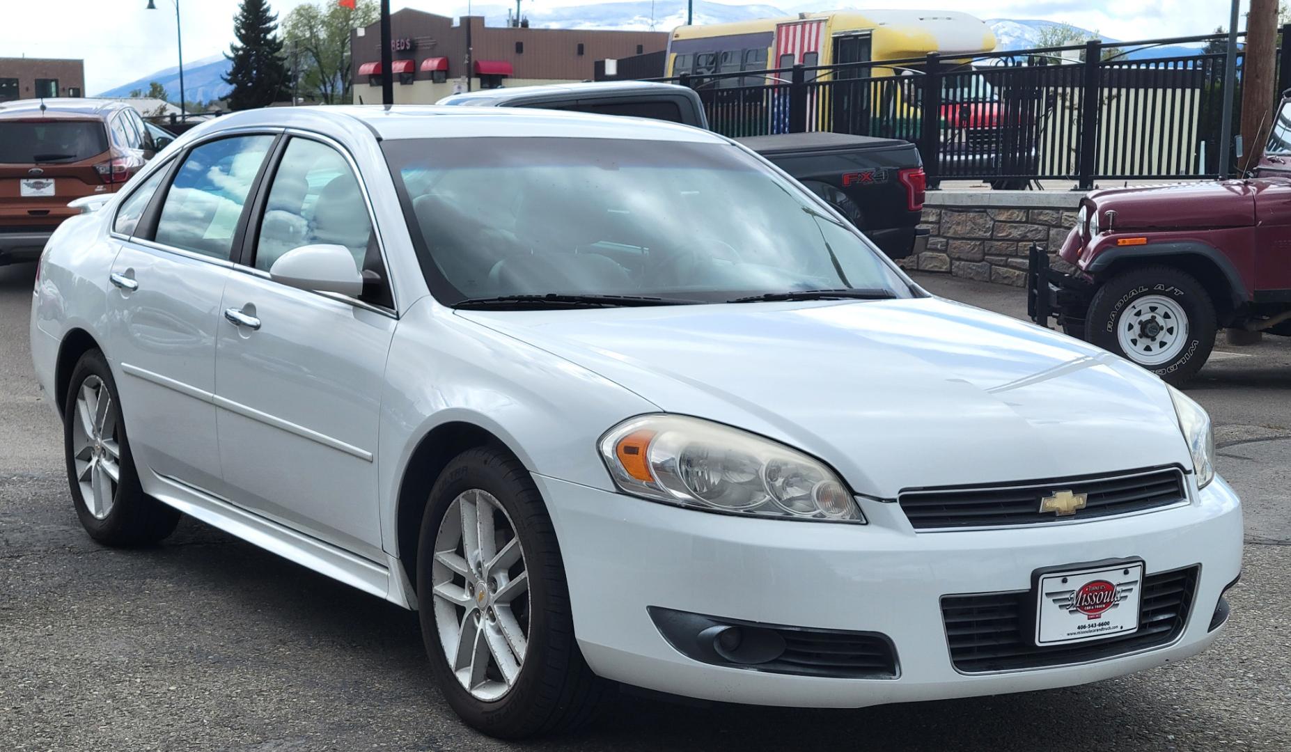 2010 White /Tan Chevrolet Impala LTZ (2G1WC5EM1A1) with an 3.9L engine, Automatic transmission, located at 450 N Russell, Missoula, MT, 59801, (406) 543-6600, 46.874496, -114.017433 - Photo#3